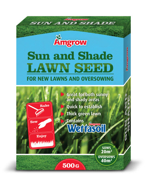Amgrow Sun and Shade Lawn Seed_500g
