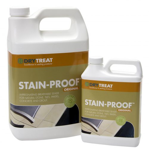 Stain Proof sealer 3.79 Litre and 946ml by Dry Treat