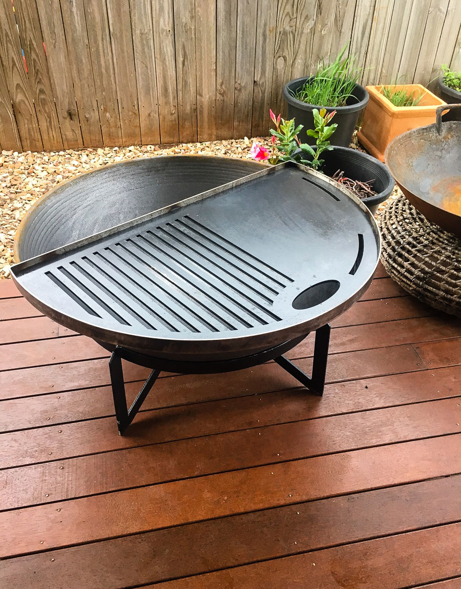 Heavy Duty Cast Iron Grill plate for fire pit