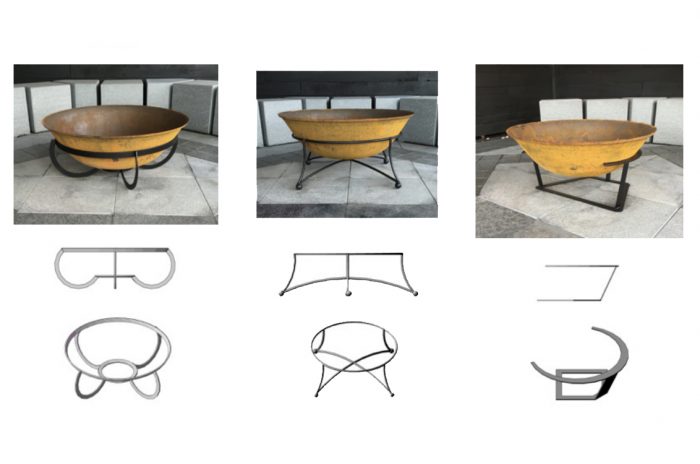 Fire pit designs available in three styles